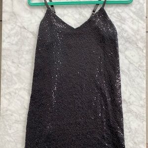 Aqua Black Party Dress